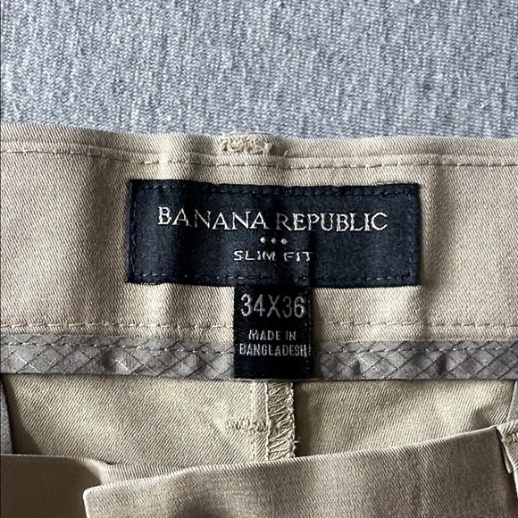 3 pairs of Mens Banana Republic Pants 34X36 size - Picture 10 of 12